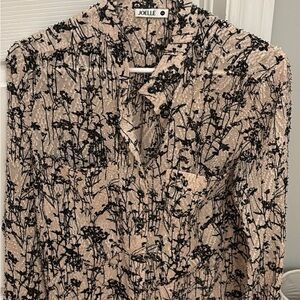 Black Floral Women's Blouse Joelle Collection